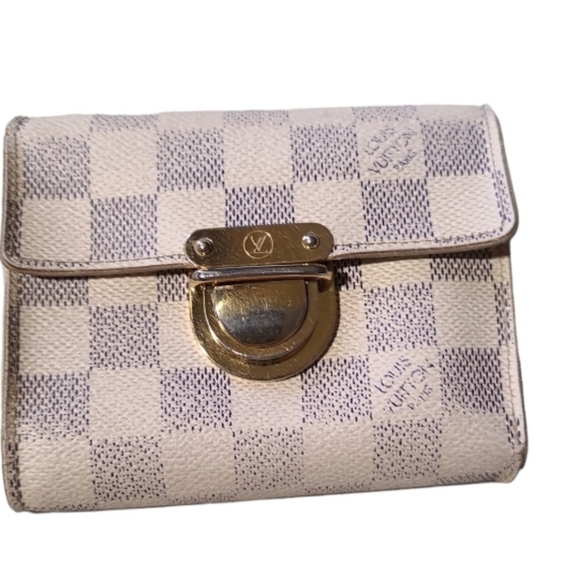 🧧Classic Louis Vuitton Damier Azur Wallet💖+GIFT(COPY) - Picture 7 of 13